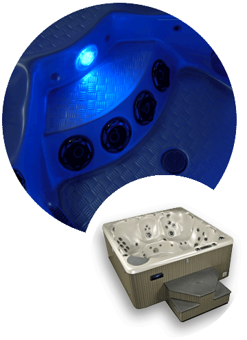 Beachcomber Hot Tub under water lighting