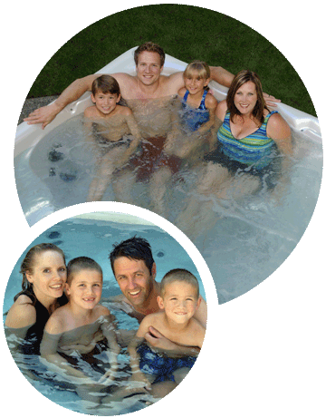 Beachcomber Hot Tub with the family